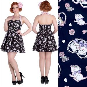 Hell Bunny Amelia Kitten Pinup Rockabilly Dress